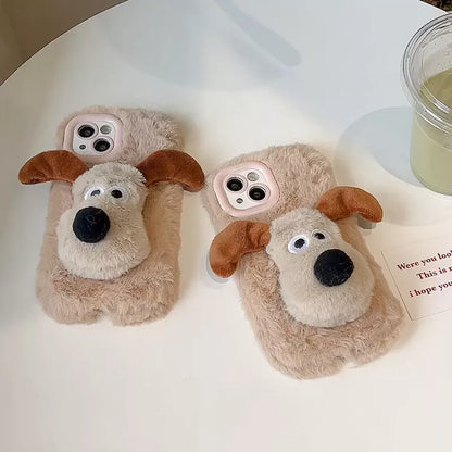 Puppy Paw Plush Fluffy Case