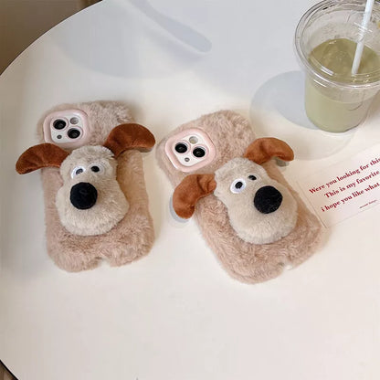 Puppy Paw Plush Fluffy Case