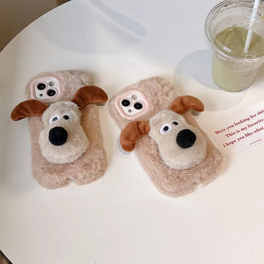 Puppy Paw Plush Fluffy Case