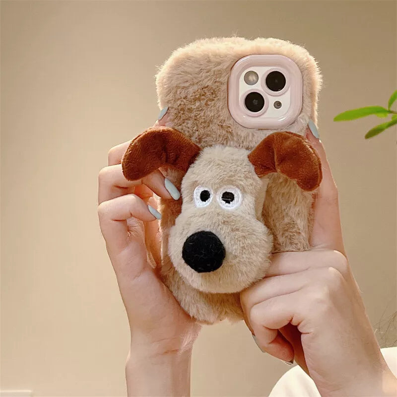 Puppy Paw Plush Fluffy Case