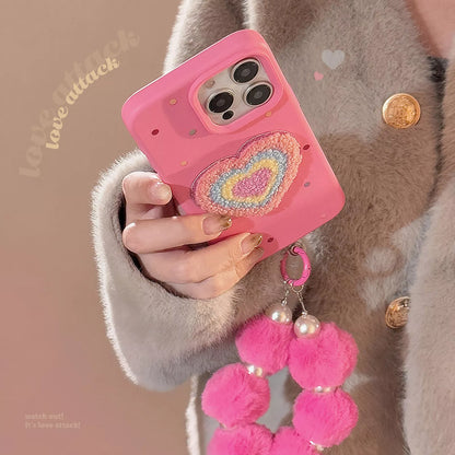 FluffLove Colourful Heart Case