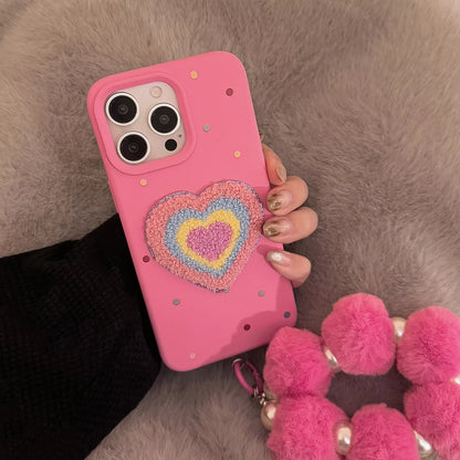 FluffLove Colourful Heart Case