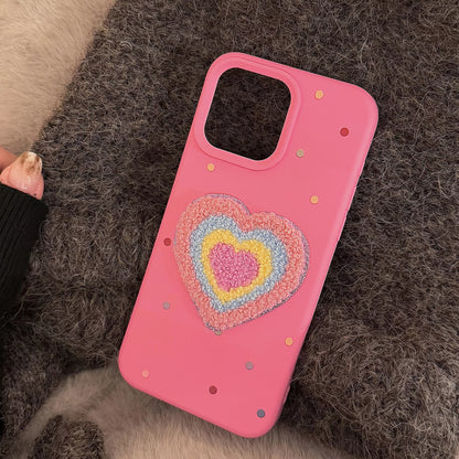 FluffLove Colourful Heart Case