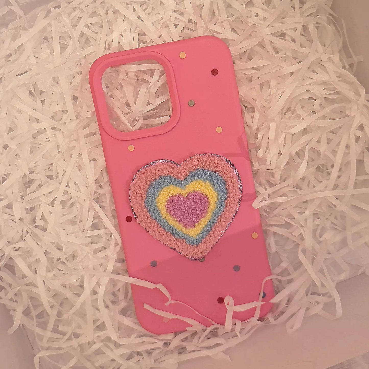 FluffLove Colourful Heart Case