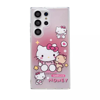 Cute Hello Kitty Melody Keychain phone Case - Samsung