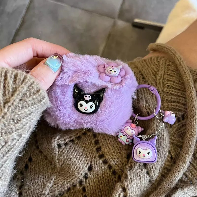 Fluffy Cartoon Hello Kitty Case - AirPods