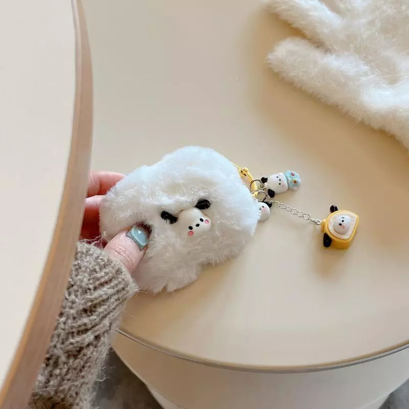 Fluffy Cartoon Hello Kitty Case - AirPods