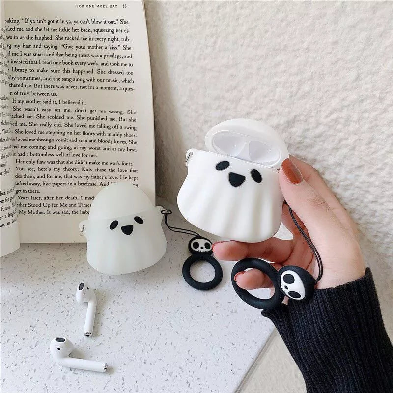 Cute 3D Ghost Cartoon Case - AirPods