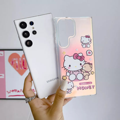 Cute Hello Kitty Melody Keychain phone Case - Samsung