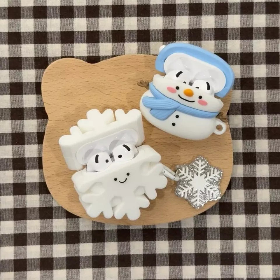 Winter Snowman Snowflake Case - AirPods