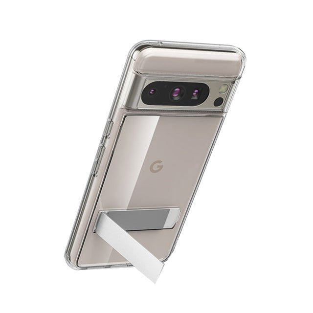 Versatile Refined Clear Kickstand Case - Google