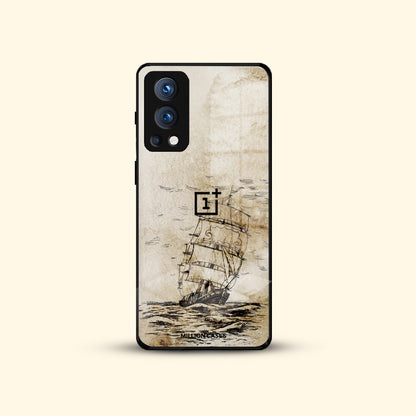 Sail Boat Designer Glass Case  - OnePlus Nord Series