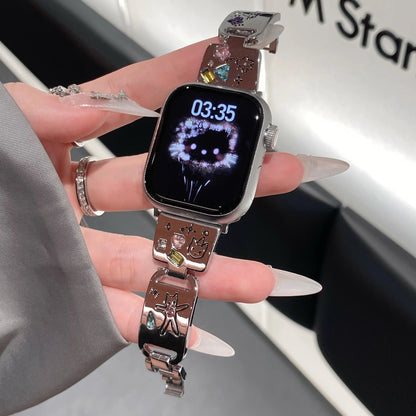 Glossy Cat Metal Band For Watch