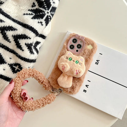 Plush Animal 3D Bear Case