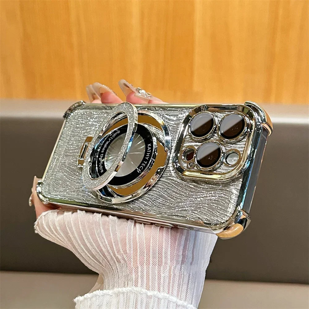 Luxury Sparkling Case with Holder