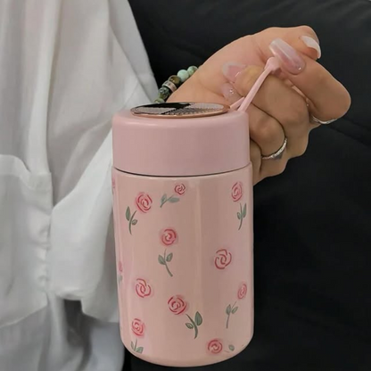 Sip with Style: The Floral Thermos Duo