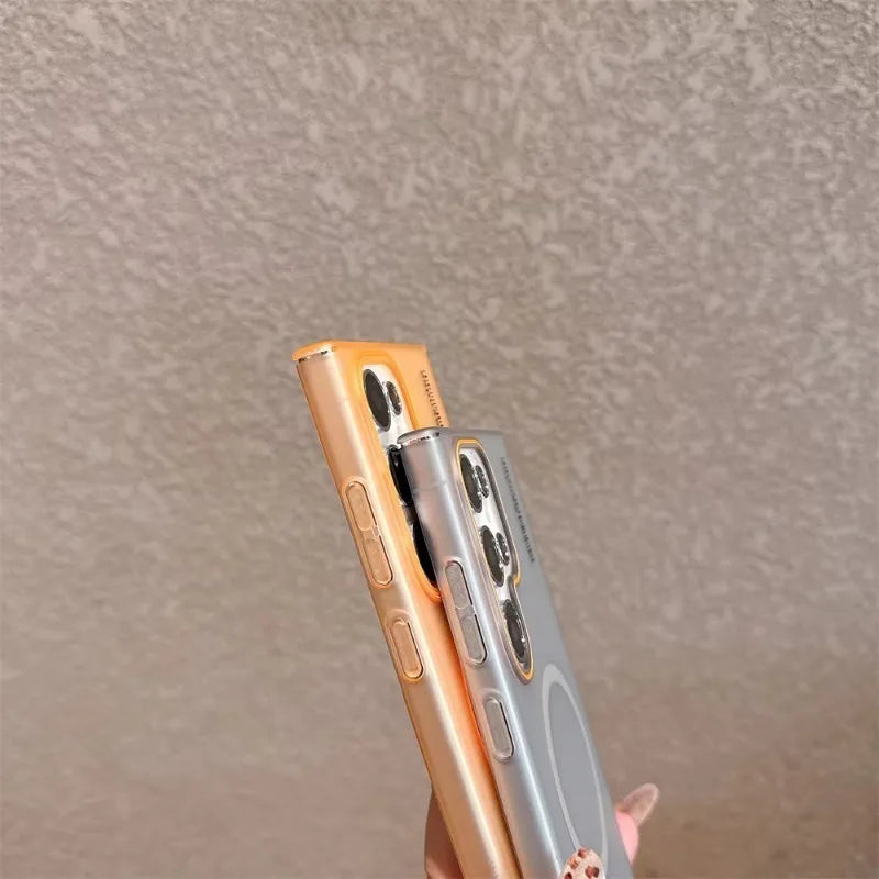 Frosted Translucent Dual Tone Lens Slim Case - Samsung