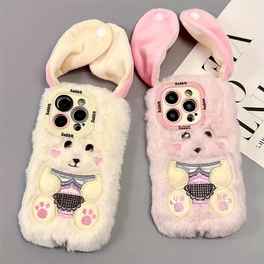 Adorable Bunny Plush Phone Case