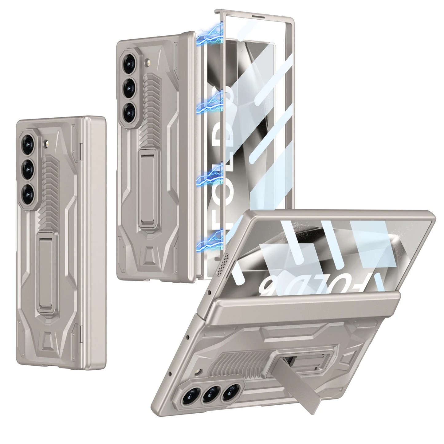 Galaxy Z Fold6 -Magnetic Hinge Armor Stand Case