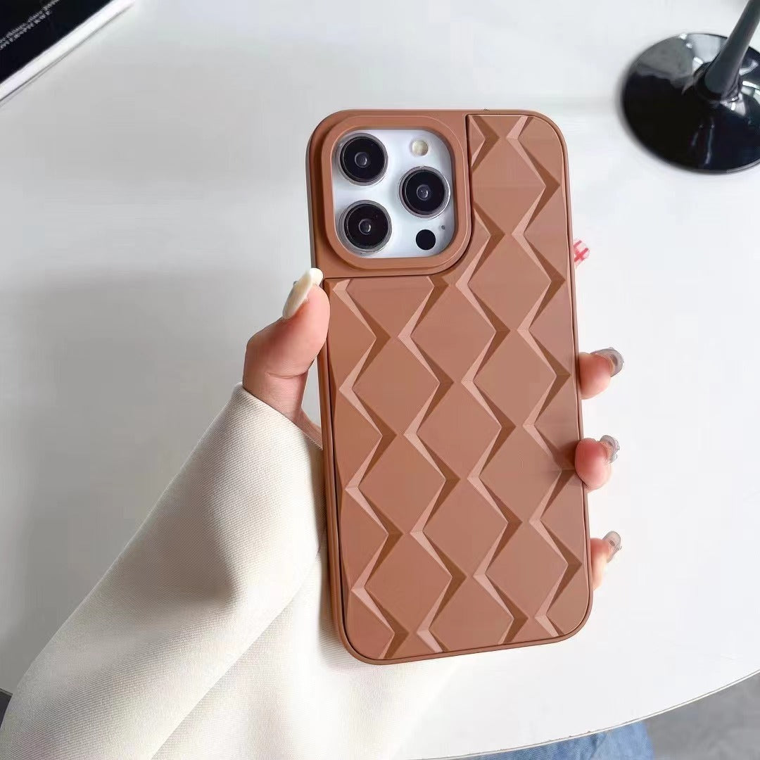 Elegant Wavy 3D Geometry Soft Case - iPhone