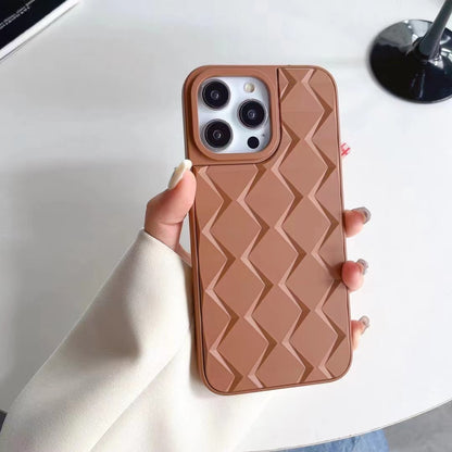 Elegant Wavy 3D Geometry Soft Case - iPhone