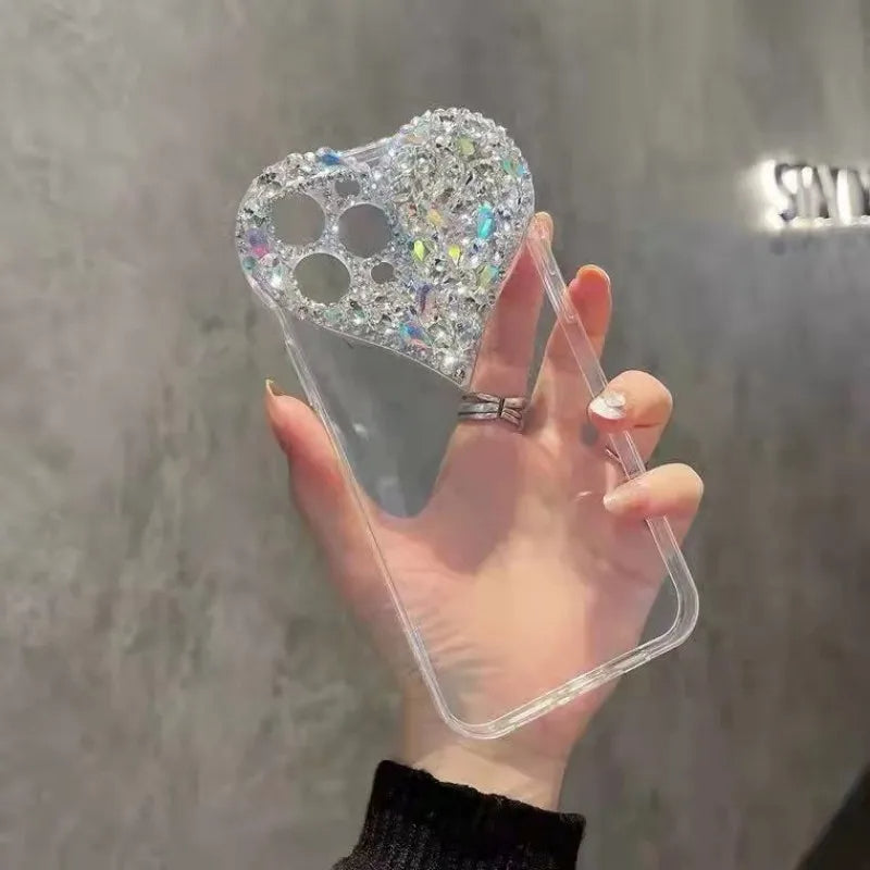 Luxury Heart Diamond Phone Case