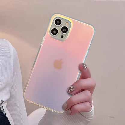 Luxury Laser Gradient Matte Case - iPhone