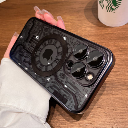 Electric Circuit Design Transparent Case - iPhone