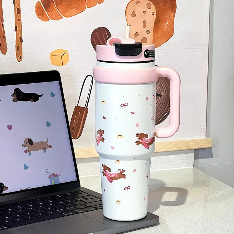 Playful Puppy Delight Insulated Tumbler