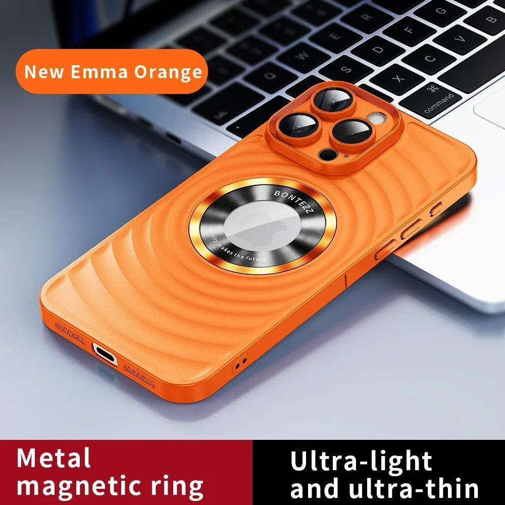 Magnetic Wave Pattern Soft Case - iPhone