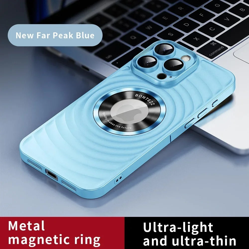 Magnetic Wave Pattern Soft Case - iPhone