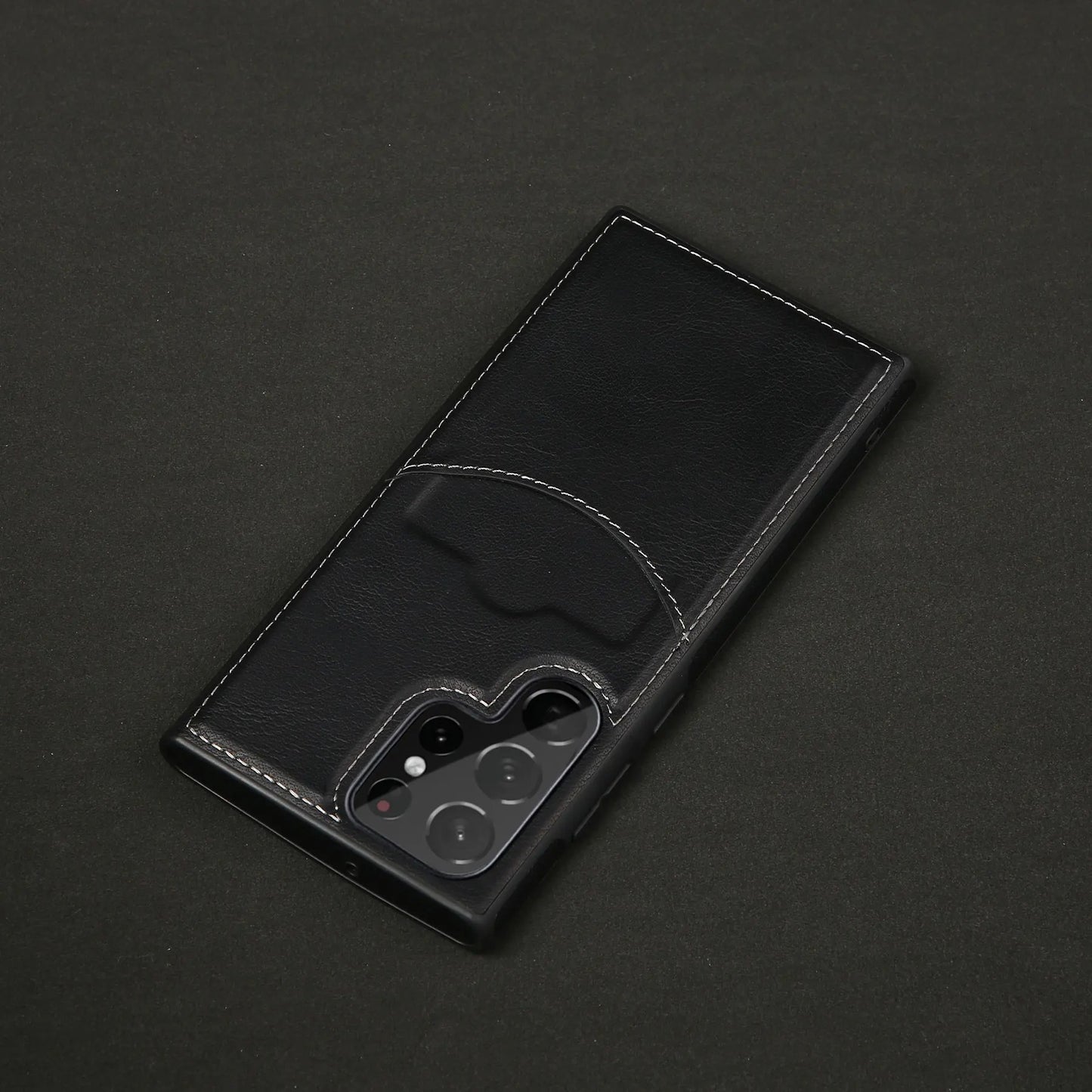 Premium Leather Luxe Pocket Case - Samsung