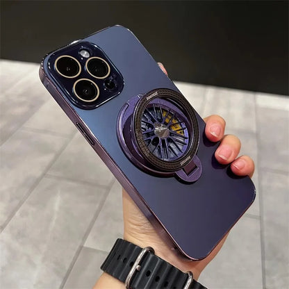 Opulent Rotating Wheel Ring Stand Case - iPhone