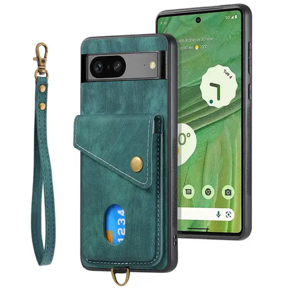 Premium Leather Wallet Case - Google