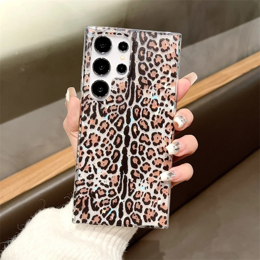 Luxury Dream Shell Leopard Design Case - Samsung