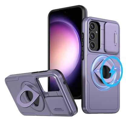 Shutter Window Magnetic Ring Holder Case - Samsung