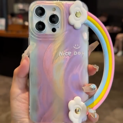 Pastel Rainbow Charm Handle Case