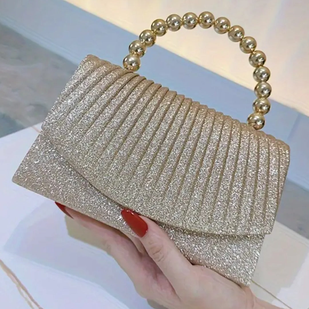 Luxe Pearl Embellished  Clutch