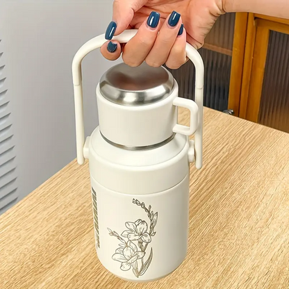 Floral Fusion Stainless Steel Insulated Water Bottle