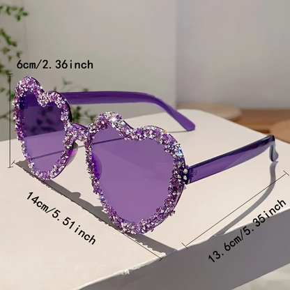 Radiant Heart-Crafted Sparkle Frames