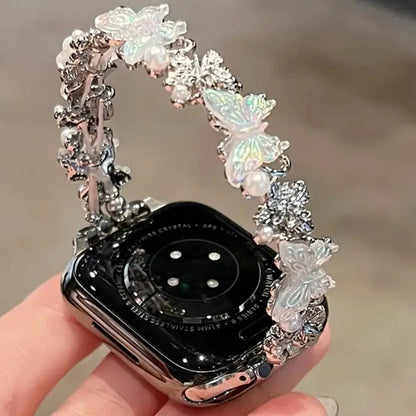 Delicate Butterfly Charm Smartwatch Band