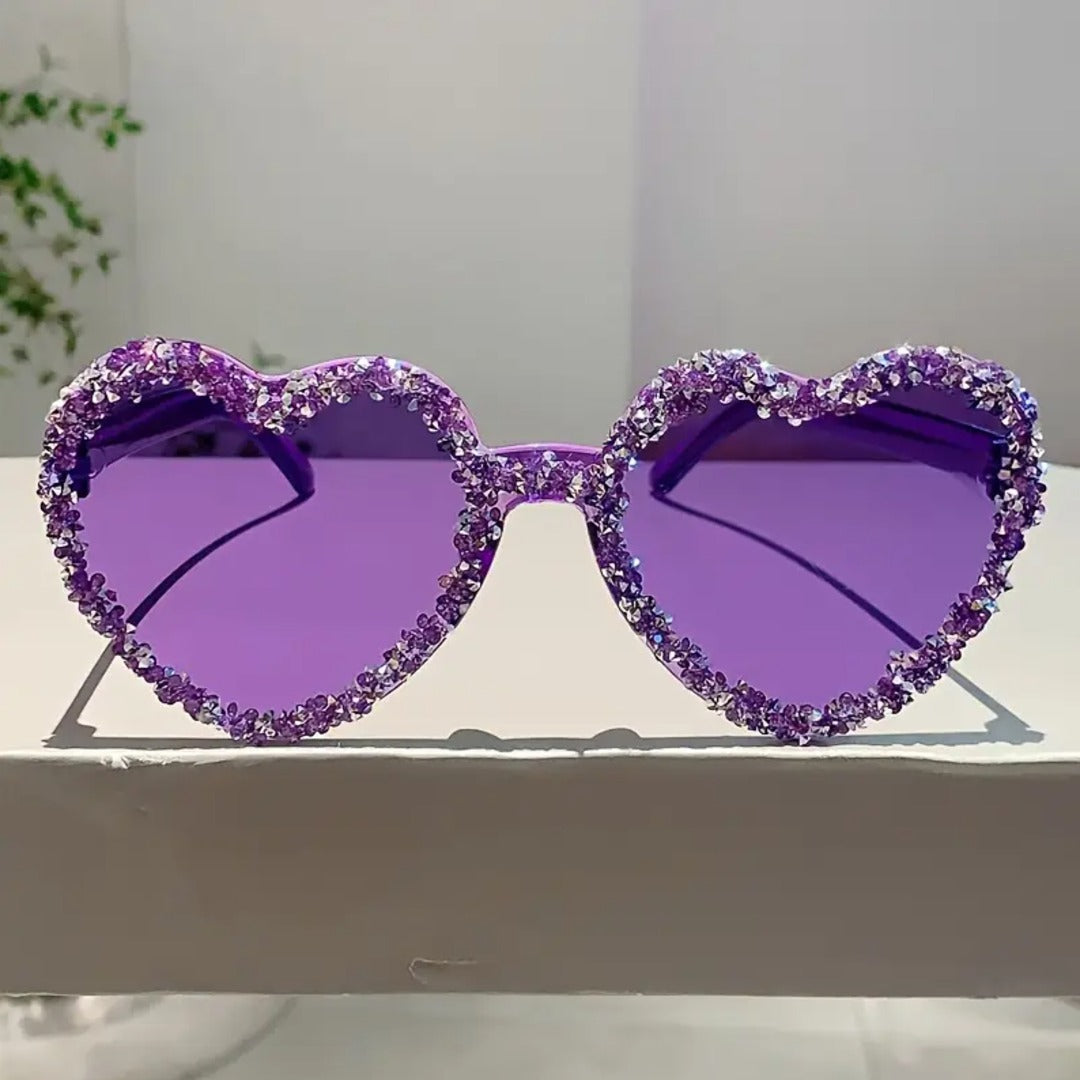 Radiant Heart-Crafted Sparkle Frames