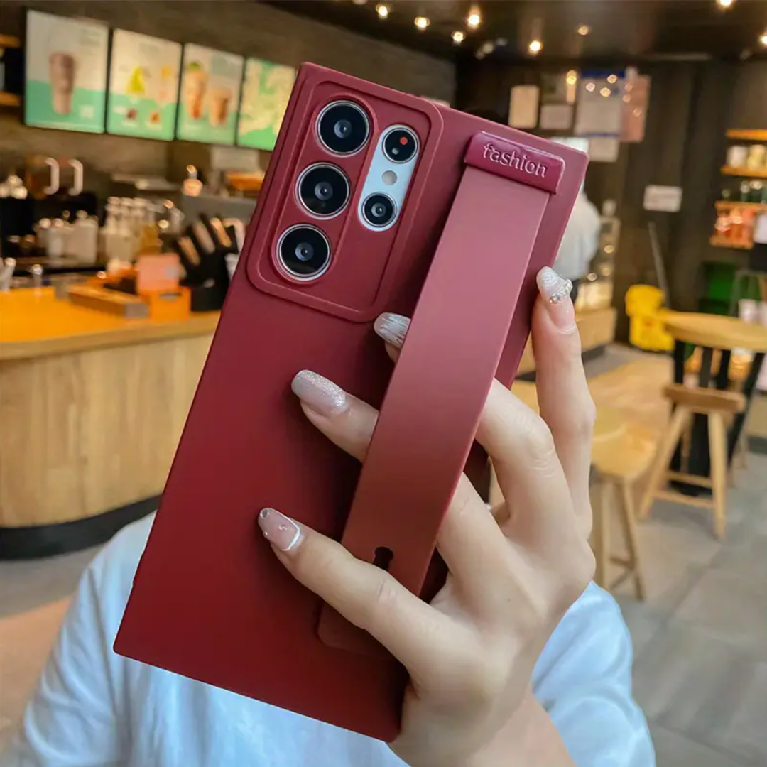 Flat Wrist Strap Phone Case - Samsung