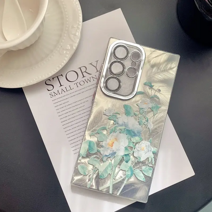 Elegant Camellia Feather Case - Samsung
