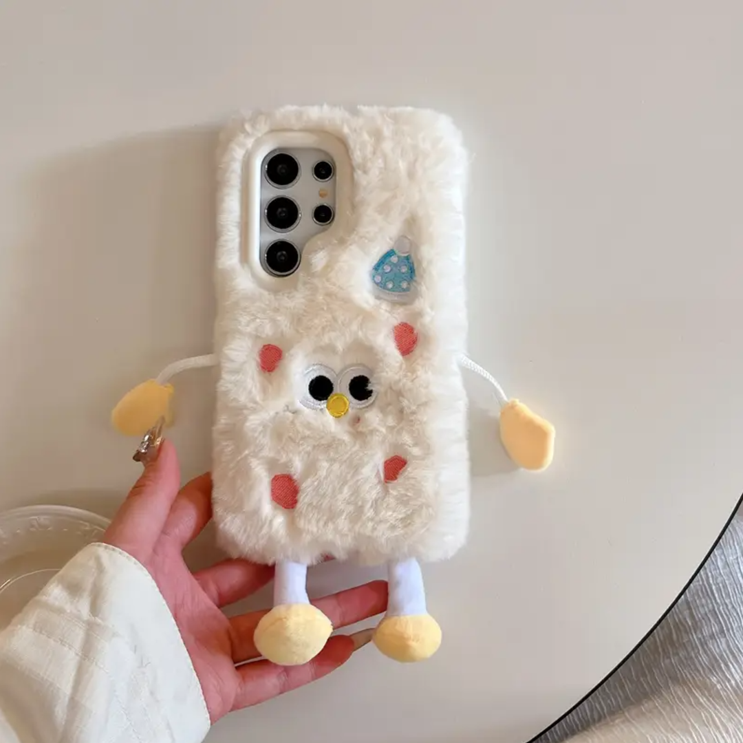 Cute Cartoon Embroidery Case - Samsung