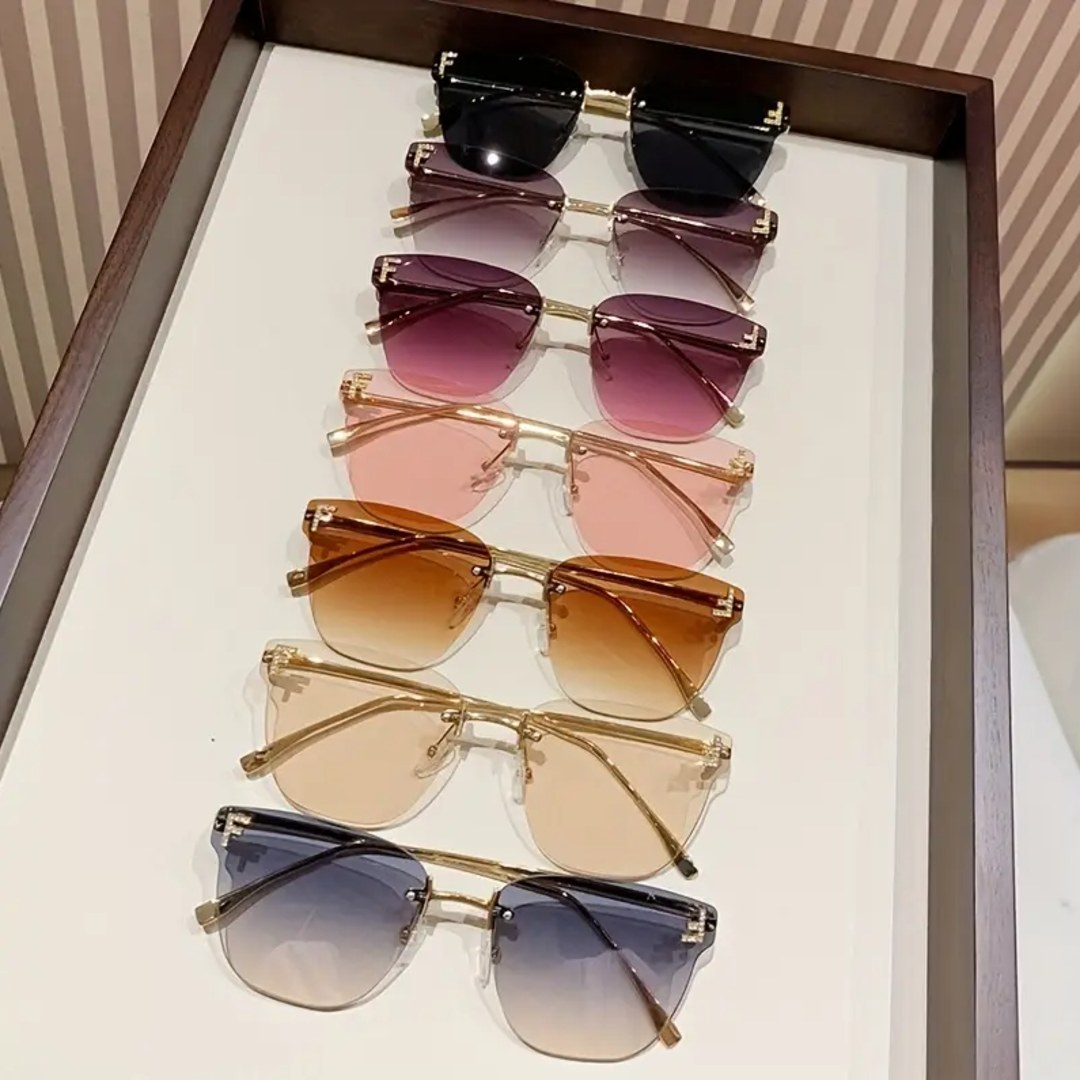 Ombre Square Frameless Luxe Eyewear