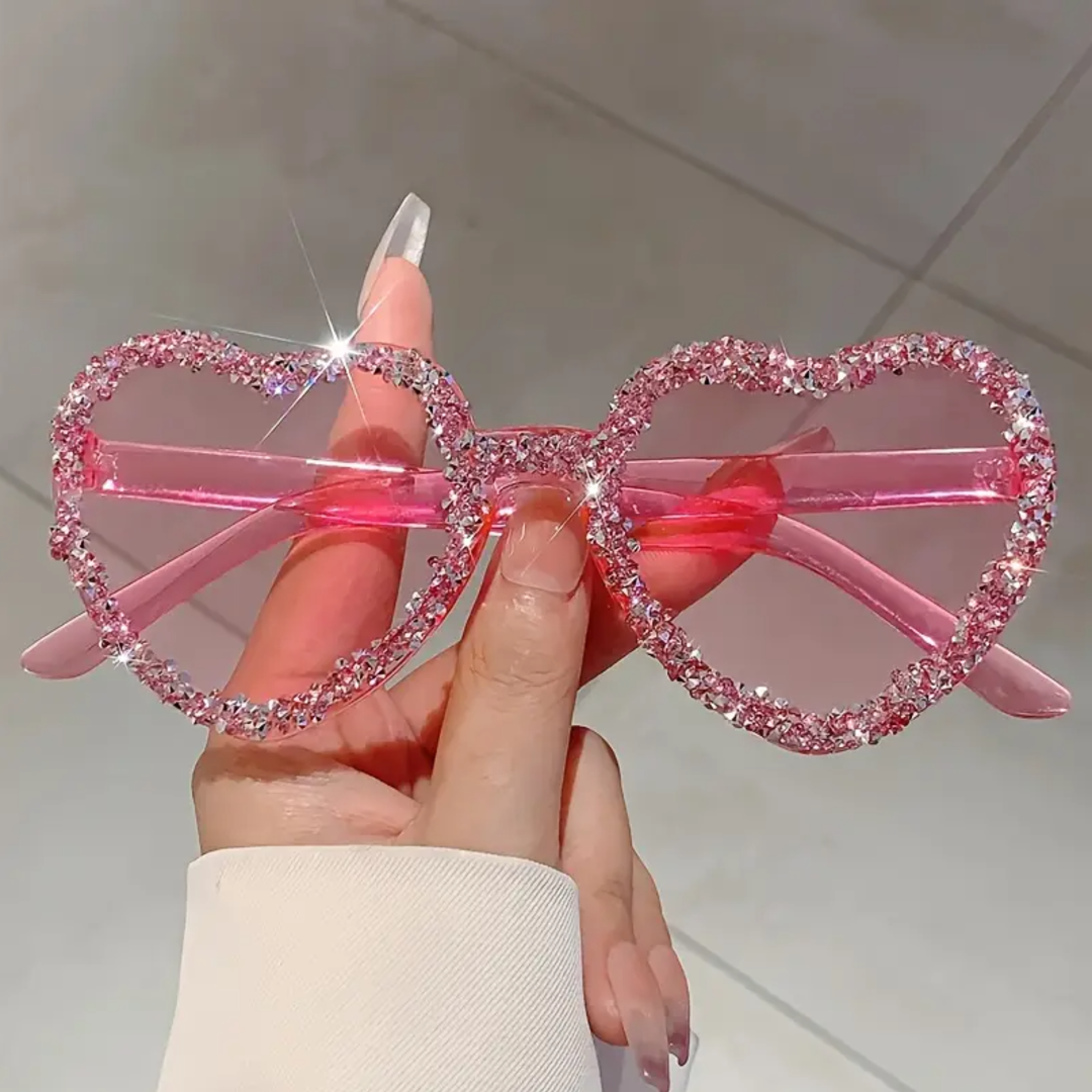 Radiant Heart-Crafted Sparkle Frames