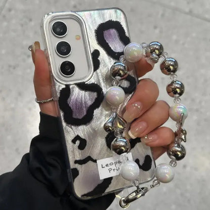 Feline Chic with Pearl Accent Case - Samsung