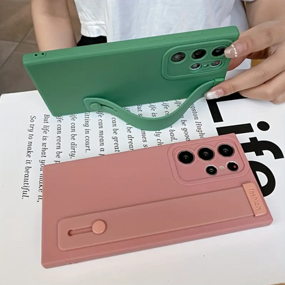 Flat Wrist Strap Phone Case - Samsung