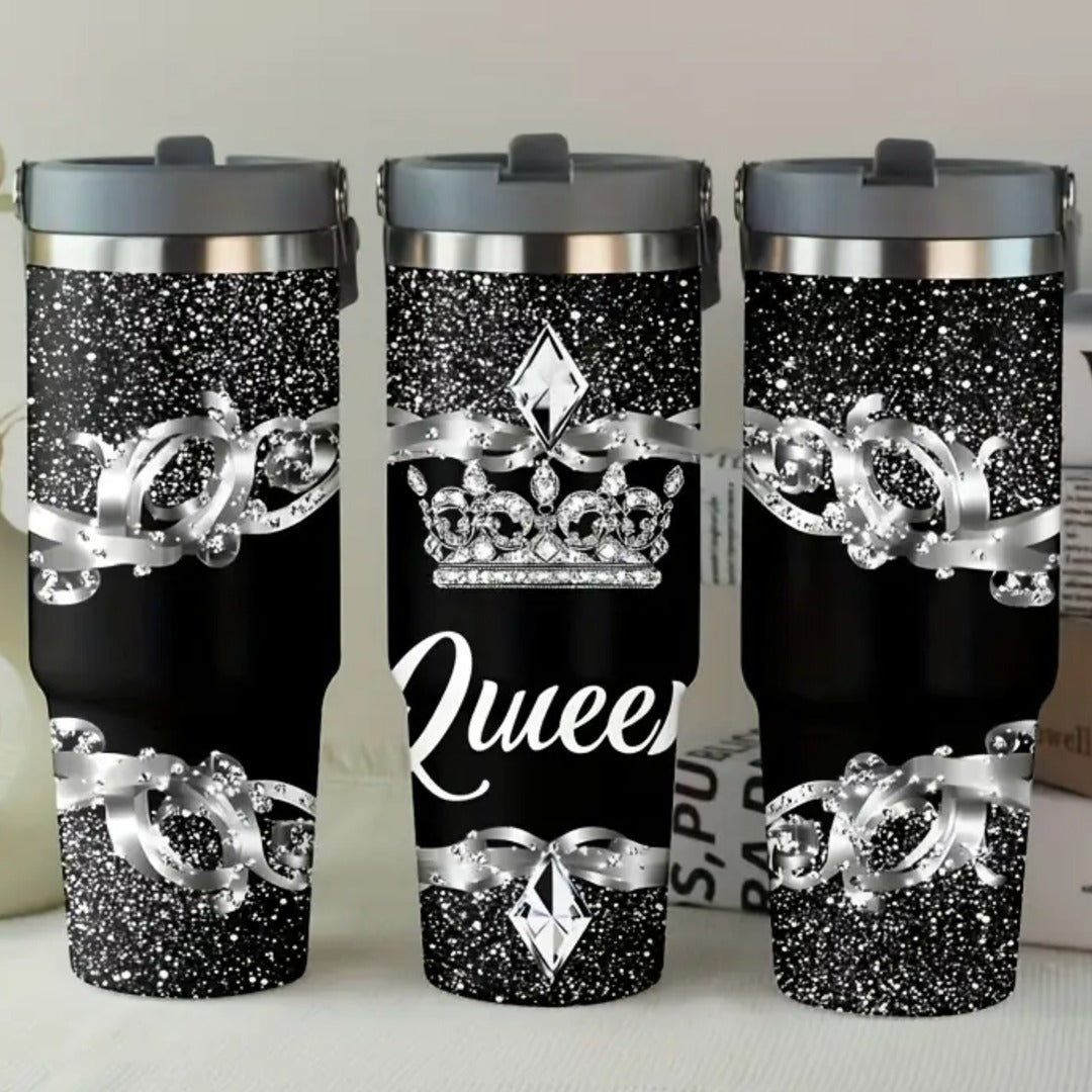 Crown Jewel Glitter Insulated Tumbler